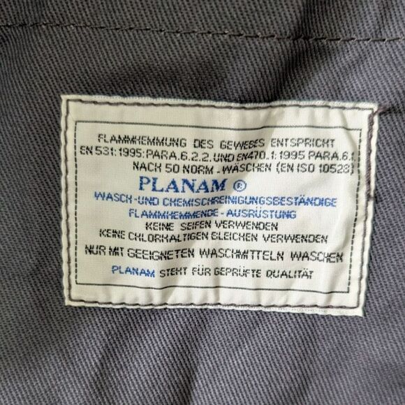 Planam Work Jacket "hot/welding" Grey Men's US 44, XL, Flame-Retardant - Picture 13 of 13